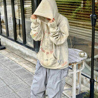 Saint Michael ใหม่ Madonna Vintage Hand-Painted Graffiti Cotton Casual Hoodie สำหรับผู้ชายและผู้หญิง