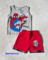 OSHKOSH : เซ็ทเสื้อกล้าม+กางเกงขาสั้น มีสองสี สกรีนลาย spiderman  size : 2y / 4y / 7y