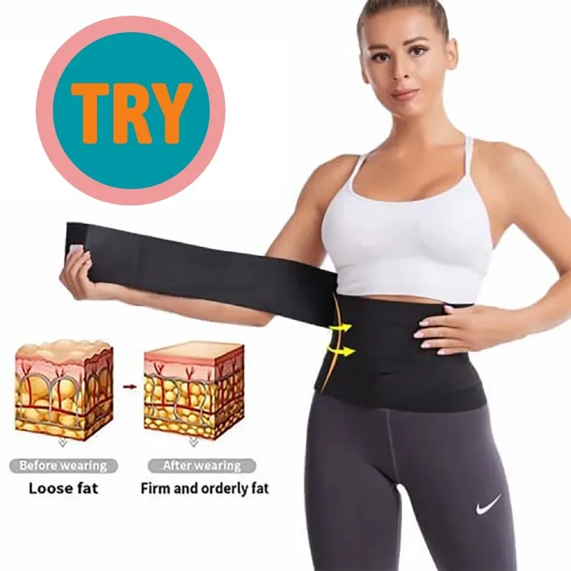 TRY Waist Trainer Adjust Your Snatch Bandage WrapTummy Sweat Wraps