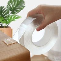 【hot】☈✙⊙  1/2/3/5M Tape Sided Transparent Reusable Adhesive Tapes Cleanable Supplies