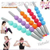 【hot sale】▪۩ C04 Yoga Spiky 5 Ball Massage Stick Muscle Relax Yoga Muscle Relax Roller Fascia Cellulite