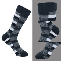 5 Pairs Large Size Fashion Colorful Casual Men Business Socks High Quality Stripe Grid Pure Men Cotton Socks Size EU41-48