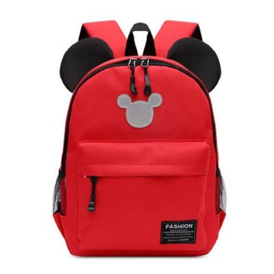 Disney Cartoon Mickey Mouse Children Shoulder Bags 2-5years Boys Girls School Bags Kids Solid Canvas Cute Small Backpack