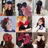 2022 New Bow Ribbon Barrettes Sweet Sping Clamp Hair Clips For Girls Hair Bows Hairpin Ponytail Headband Korean Hair Accessories