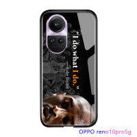 เคสกันกระแทกสำหรับ OPPO Reno10 Pro 5G Kobe สำหรับเด็กผู้ชาย Bryant Legend Forever เคสโทรศัพท์อุปกรณ์แมมบาสีดำกระจกเทมเปอร์