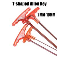 1/8 Buah 2MM-10MM Bentuk T Kunci Allen Kekerasan Tinggi S2 Kunci Heksagon Universal Obeng Kepala Datar T-handle Alat Perbaikan Portabel