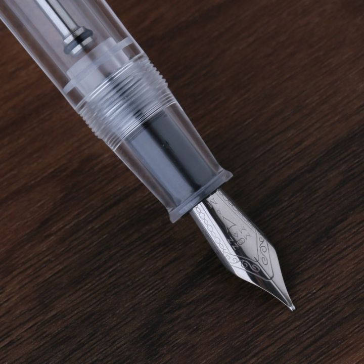majohn-c4ใสขนาดใหญ่ปากกาหมึกซึม-ef-m-nib-eyedropper-เติมหมึกของขวัญปากกาเขียนอุปกรณ์การเรียนสำนักงาน