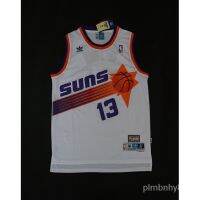 Nba ฟินิกซ์ ซันส์ #13 เสื้อกีฬาแขนสั้น ลายทีม Steve Nash Hardwood Classics สีขาว