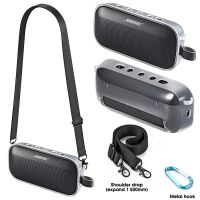 ZOPRORE TPU Portable Case Protective Travel Cover for Bose SoundLink Flex Bluetooth Speaker with Shoulder Strap and Carabiner