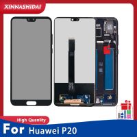 เหมาะสำหรับ Huawei P20 EML-L29 L09จอแสดงผล L22เครื่องอ่านพิกัดหน้าจอสัมผัสพร้อมฝาหลังปิดโทรศัพท์เหมาะสำหรับหน้าจอ LCD Huawei P20