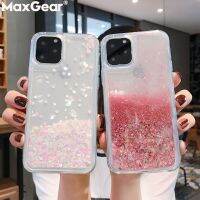 （ A Hot ） Liquid Quicksand Bling Glitter เคสโทรศัพท์สำหรับ iPhone 14 13 12 11 Pro Max XS X XR 6 6S 8 7 Plus 5 5S SE Water Shine ฝาครอบซิลิโคน