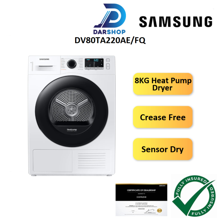 Samsung Heat Pump Dryer Machine Inverter 8KG Mesin Pengering Tumble