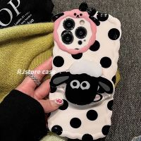 Dot Cartoon Lamb Holder Iphone14/13Promax 12/11 Xr Womens 14Pro