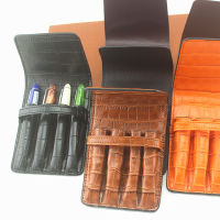 Handmadeหนังปากกาดินสอกระเป๋าFountainกระเป๋าVINTAGEสำหรับ 4 ปากกาStylusปากกาลูกลื่นน่ารักเครื่องเขียน-ef2