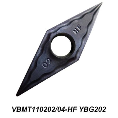 ต้นฉบับ VBMT 110202-HF 110204-HF VBMT110202-HF VBMT110204-HF YBG202 CNC Milling Cutter ใส่ตัวยึดกลึงภายนอกคาร์ไบด์