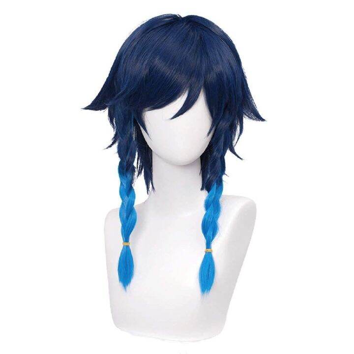 Genshin Impact Wendy wig cos gradual dyeing anti warping braid ...