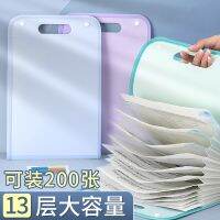 ☢ vertical organ bag paper clip storage junior high school students use and finishing artifact subject classification folder large capacity multi-layer insert information portable customization