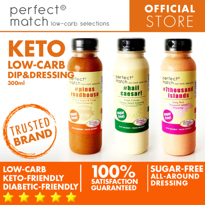 PerfectMatch Lowcarb® l Keto Sugarfree Dips and Dressings Lazada PH