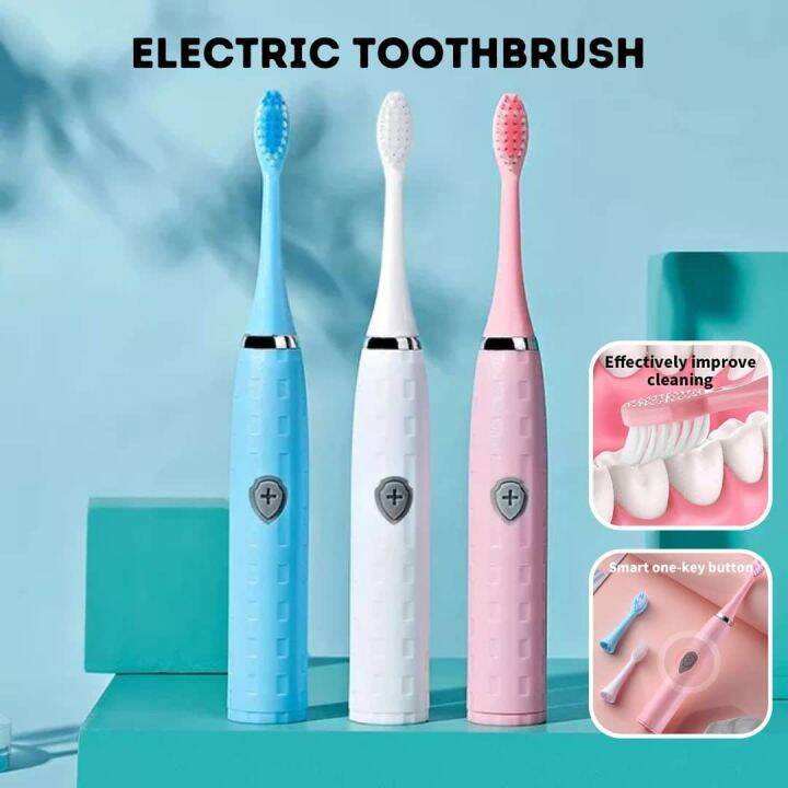 Electric Battery Toothbrush WaterProof with Battery&Head Wireless Oral