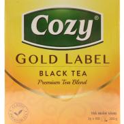 Trà túi lọc Cozy Gold Label - Black tea trà đen 200Gr 100 gói x 2g pha