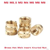 【CW】 M2 M2.5 M3 M4 M5 M6 Brass Hot Melt Insert Knurled Nut Thread Heat Molding Double Twill Injection Embedment For 3D Printer