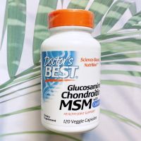 Glucosamine Chondroitin MSM with OptiMSM® 120 Veggie Caps (Doctors Best) กลูโคซามีน คอนดรอยติน ซัลเฟต และซัลเฟอร์