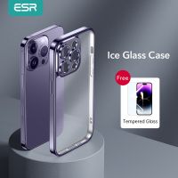 ESR Case For iPhone 14 Pro Max Tempered Glass Case for iPhone 14 Pro Full Lens Protection Cover For iPhone 14 Plus Transparent  Screen Protectors