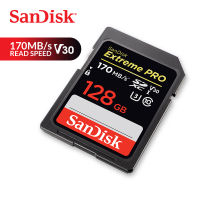 2023 Sandisk Memory Card Extreme Pro SDXC SD Card 128GB 170MBS Read 90MBS Write C10 U3 V30 UHSI 4K For Camera SDSDXXY128GZN4IN