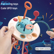 FunsLane Đồ Chơi Giác Quan Cho Bé Đồ Chơi Giáo Dục Sớm Dây Kéo Ufo Cho Kỹ