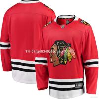 ▫ g40349011chao 037A Qy NHL Chicago Blackhawks Home Jersey Hockey เสื้อยืด แขนยาว พลัสไซซ์