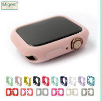 Migeet เคสสำหรับ Apple Watch Series 8 7 6 SE 5 4 321สำหรับสมาร์ทวอท์ช Bumper 40มม. 44มม. 41มม. I Watch 45มม. ตัวป้องกันสีลูกอม TPU สายแว่นตาแฟชั่นกรอบชนิดบางมากพิเศษ