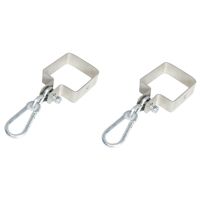 2Piece Spring Buckle Hook Square Fastener Clamping Bracket Square Wood Swing Hook Hook Holder