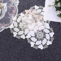 1PC Crochet Tablecloth Coaster Coffee Mug Tea Cup Pad Placemat Banquet Christmas Placemats Wedding Doilies Party Decoration PW27