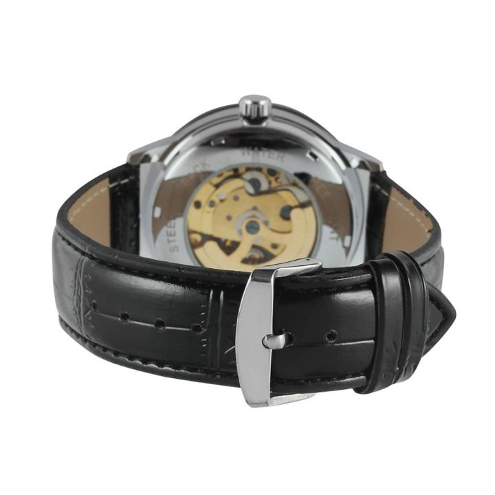 t-winner-นาฬิกาข้อมือพื้นผิวสีดำและสีทองตัวเลขอารบิกที่มีตัวเลขโรมันสายหนังสีดำ-men39นาฬิกาข้อมือผู้ชาย