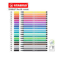 STABILO Pen 68 ปากกาสีหมึกน้ำ Fibre-Tip Pen ชุด 20 สี