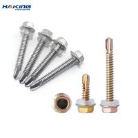 10/20pcs washer head hex hexagon self drilling tapping screw stainless steel zinc plated M4.2 M4.8 M5.5 M6.3 hardiflex screws