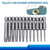 【DT】hot！ 12pc Hollow Plum Screwdriver 50mm S2 Hexagonal Handle Bit Electric Set