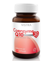 Vistra Coenzyme Q10 30mg Natural Source 30 / 60 เม็ด วิสทร้า โคเอ็นไซม์ คิวเทน 30 มก. (หมดอายุ06/2024)