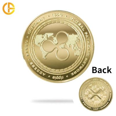 ใหม่ Crypto XRP เหรียญอัลลอยด์แบบระลอกเหรียญทองเงินดิจิตอลพร้อมด้วยกระปุกออมสินทองแดงชั้นดีโลหะเหรียญประเภทบิทคอยน์ BTC ของขวัญ LYB3816ธนาคาร