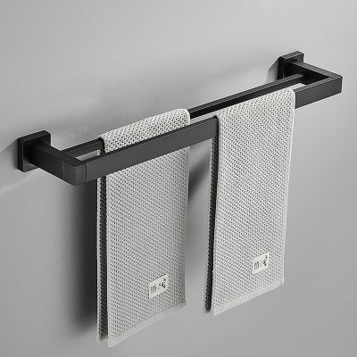[COD] Punch-free thickened single-rod double-rod towel toilet bathroom wall-mounted