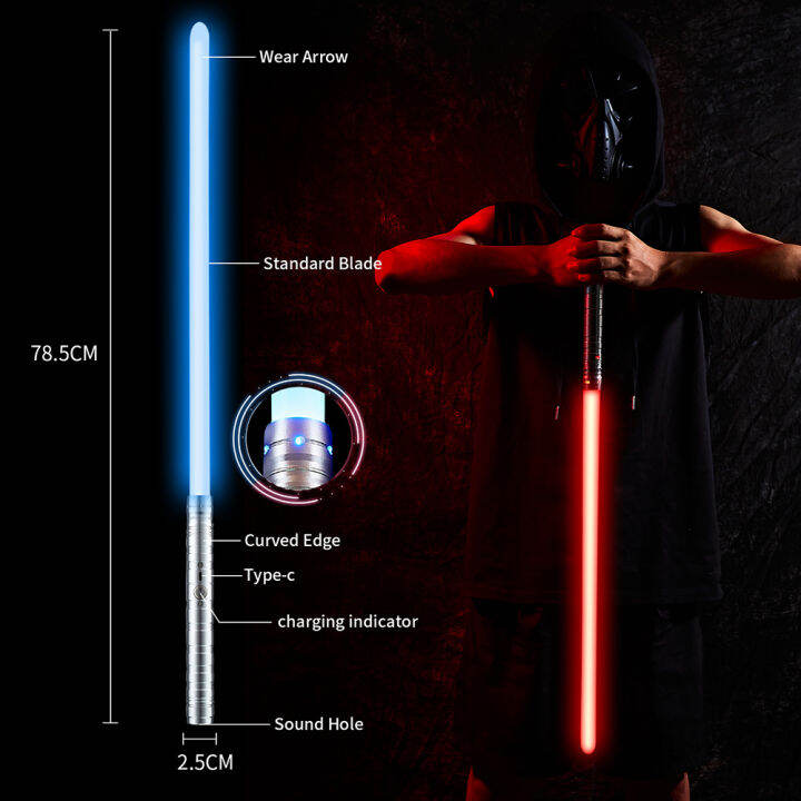 rgb-star-wars-lightsaber-พรีเมี่ยมอลูมิเนียมชาร์จ-lightsaber-led-กระพริบ-2-ใน-1-7-15-พลังที่มีสีสัน-fx-ดวลมีดทหารของเล่นเด็กชุดของขวัญของเล่น