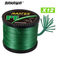 【DT】 hot BAKAWA Braided Wire X12 100/300/500/1000m 3 Color All For PE Fishing Line MaxDrag 120LB Multifilament For Saltwater Pesca