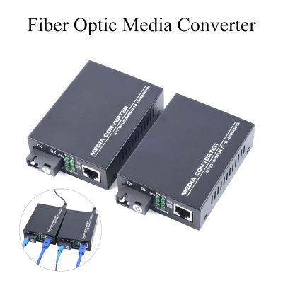 HTB-GS-03 Gigabit Fiber Optical Media Converter 10/100/1000Mbps Single โหมด RJ45 20Km UPC/APC SC พอร์ตภายนอกแหล่งจ่ายไฟ