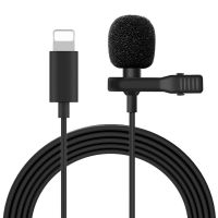 Mini Microphone for Lightning Type C 3.5mm Microfone for Samsung Xiaomi Lavalier Clip-on Recording Microfonoe