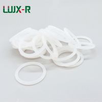 LUJX-R Ketebalan 3.5 Mm O-Cincin Segel Silikon Gasket O Tipe Cincin Penyegelan OD40/42/45/ 48/50/54 Mm Food Grade White O Ringen Mesin Cuci