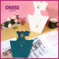 PETI DRESS พับเก็บได้ ขาตั้งแสดงจี้สร้อยคอ ผ้ากำมะหยี่กำมะหยี่ แบบพกพาได้ อุปกรณ์ประกอบฉากแสดง ที่มีคุณภาพสูง สะดวกสบายๆ อุปกรณ์จัดระเบียบเครื่องประดับ อุปกรณ์ประกอบฉากการถ่ายภาพ