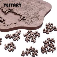 YESTARY Wooden Puzzle Toys IQ Jigsaw Puzzle Toy in Tease Ten Level Difficulty Tangram Board Games Toy For s Cildren Gift