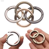 ¤ 1PC Zinc Alloy Plated Gate Spring O-Ring Bag Buckles Clips Carabiner Purses Handbags Round Push Trigger Snap Hooks Outdoor Tool