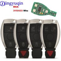 AHlmsm Jingyuqin สมาร์ทกุญแจรถระยะไกลสำหรับ Mercedes Benz ปี2000 + รองรับ NEC และ BGA 315MHz หรือ433.92MHz 3ปุ่ม