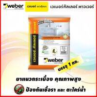 WEBER ปูนยาวแนวกระเบื้อง เวเบอร์ พาวเวอร์ สูตรป้องกันราดำ และตะไคร่น้ำ ( 1 กก.)